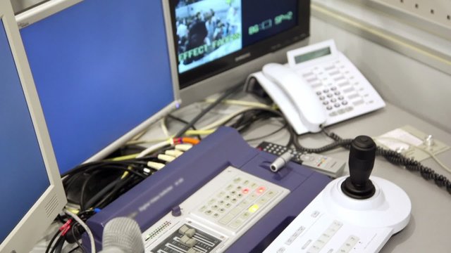 Audio and video equipment for remote control of cameras