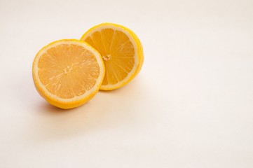 Fototapeta na wymiar Lemons Sliced