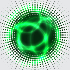Green plasma bagkground