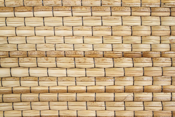 Close up of woven mat texture