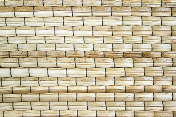 Close up of woven mat texture background