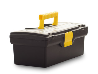 Tool box closed isolated on white background