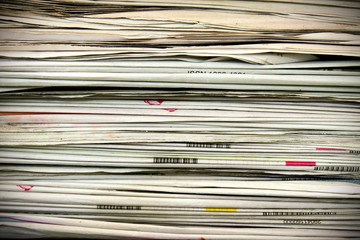 Stack of newspapers