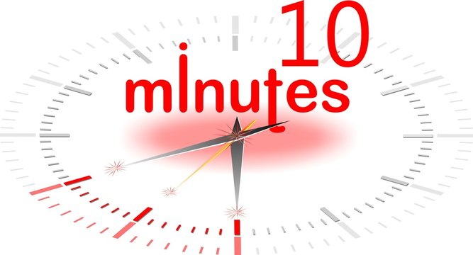 Сайт 10 минут. The 10-minutes Rule. Ten minutes.