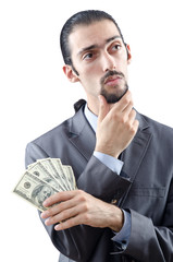 Businessman with american dollars