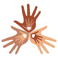 Family support and love vector.