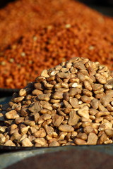 Traditional spices market in India