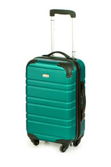 Luggage concept with case on the white