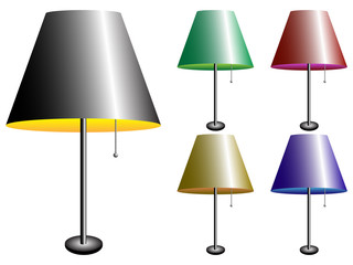 electric lamps with lampshade