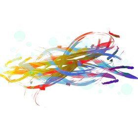 Abstract paintbrush