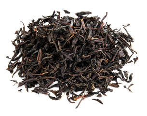 Black tea loose dried tea leaves