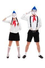 portrait of mimes