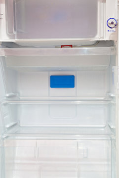 Open empty refrigerator