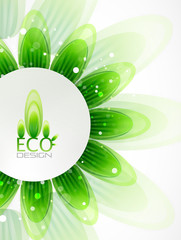 Eco leaf abstract background