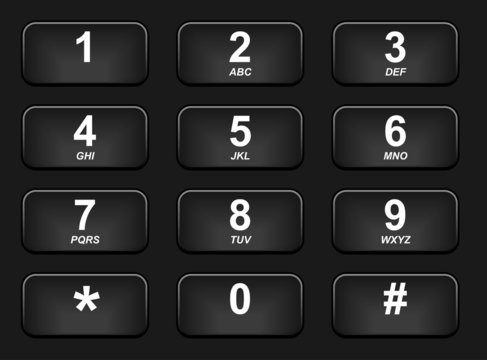 Black Phone keyboard