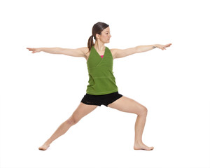 young woman doing yoga