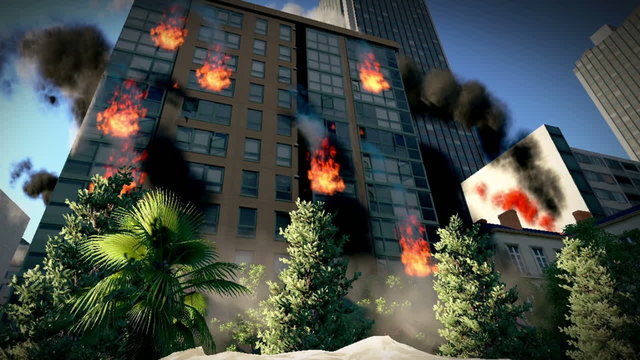 Tsunami devastating city