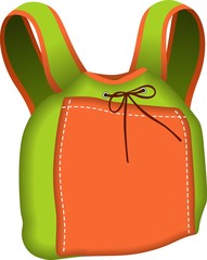 Backpack Green and Orange