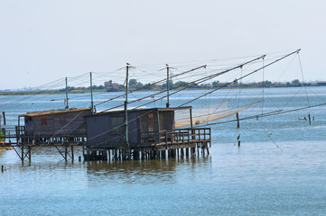 Trabucchi. Comacchio. Emilia-Romagna. Italy.