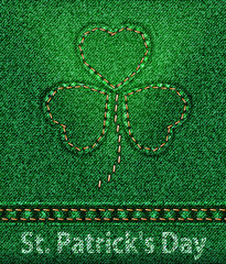 vector Jeans St. Patrick's Day Shamrock