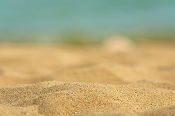 Closeup photo of clean sand from the beach