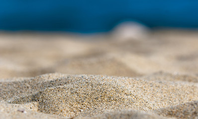 Fototapeta na wymiar Closeup of some sand on the shore