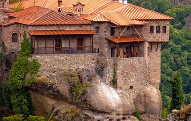 Stone building built on a mountain