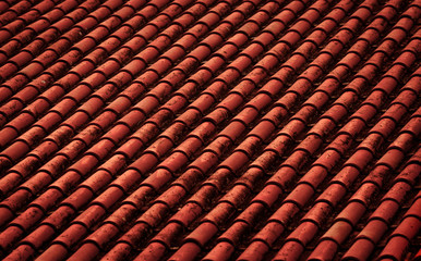 Abstract red artificial background