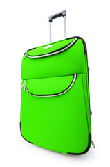 Luggage concept with case on the white