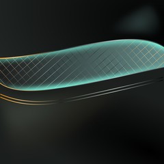 czarne tło z niebieskim światłem © bruniewska