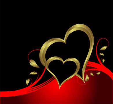 A vector valentines background