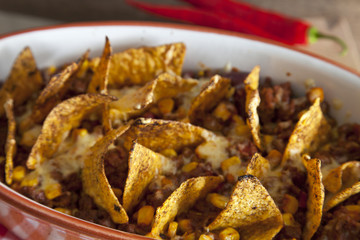 Mexikanisches Gericht mit Chips
