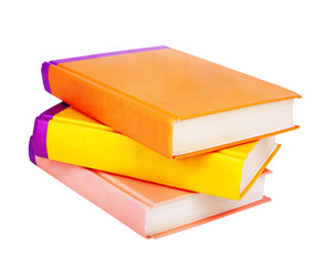 books isolated on white
