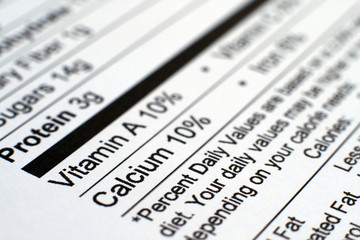 Nutrition facts and measure tape © alexskopje