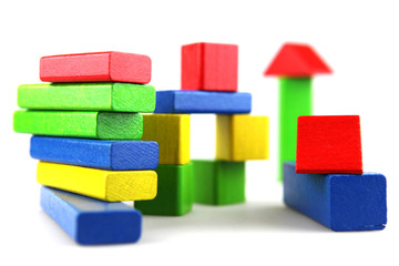 Wooden building blocks