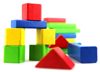 Wooden building blocks