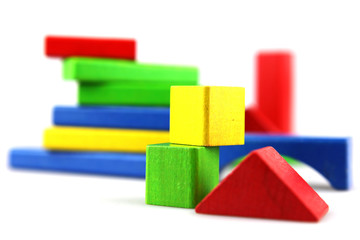 Wooden building blocks