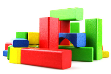 Wooden building blocks