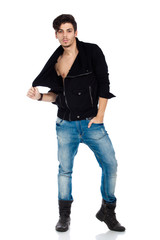 Handsome young man posing