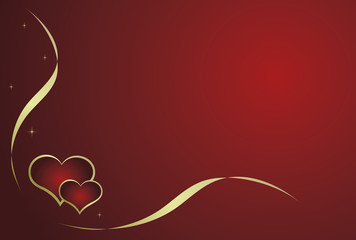 red valentine card