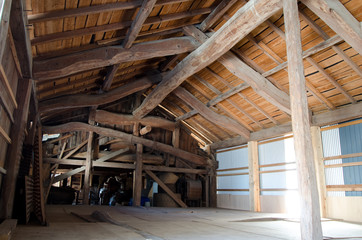 Fototapeta na wymiar Wnętrze stodoły
