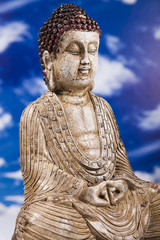 Portrait of a buddha statue