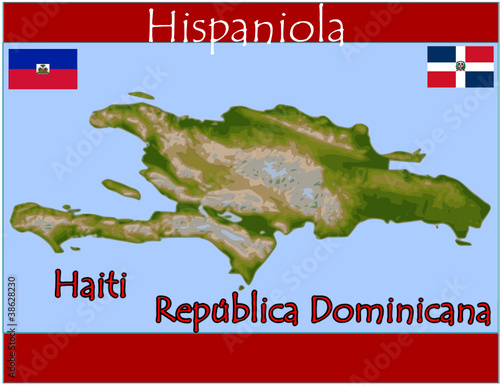 City map Republica Dominicana Haiti