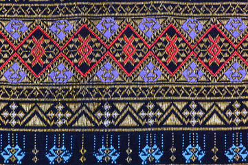 Thai handmade woven fabric pattern