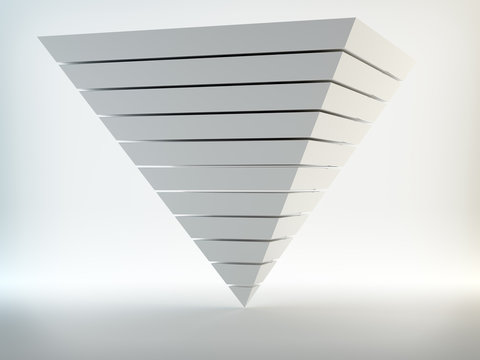 Abstract 3d pyramid