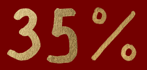 Thirty-five percent discount shiny digits