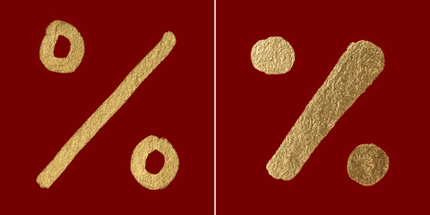 Percent discount shiny symbol