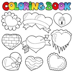 Livre de coloriage coeurs collection 1