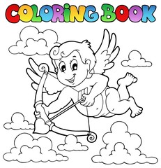 Coloring book Valentine theme 1