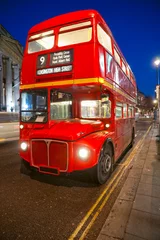 Foto op Canvas Oude dubbeldekkerbus, Londen. © Luciano Mortula-LGM